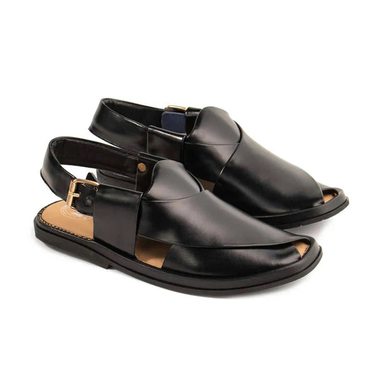 ROUND BLACK PESHAWARI Chappal