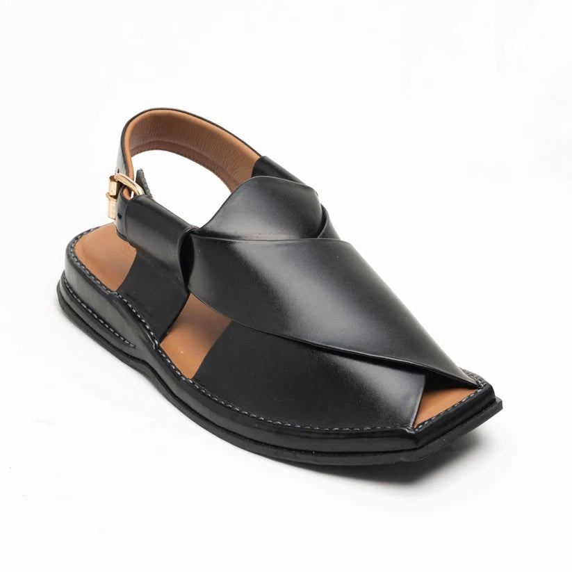 GLOSSY BLACK Zalmi Chappal(XLM-2701)