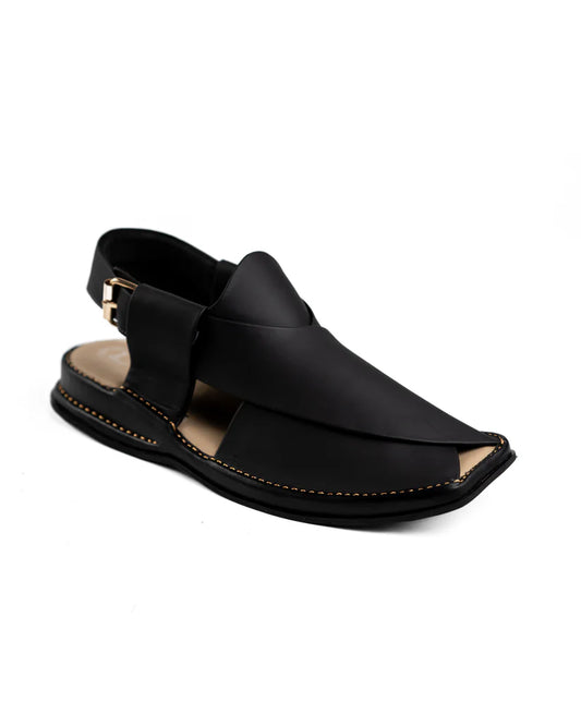 Matte Black Zalmi Chappal (ZLM-2101)