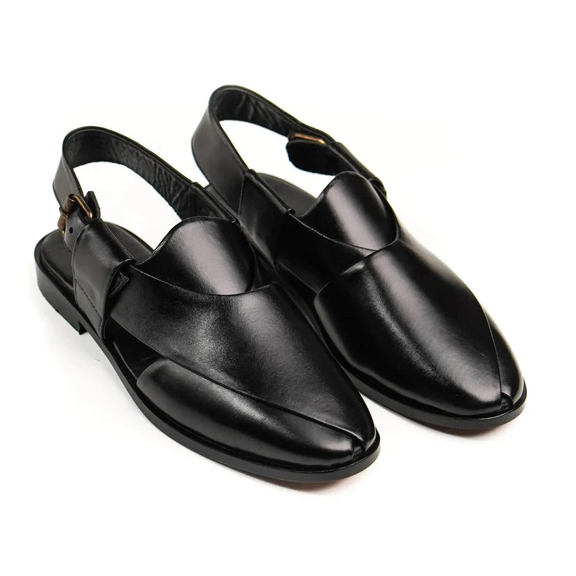 NOVA BLACK Peshawari chappal